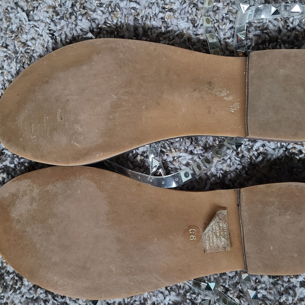 Steve Madden Travel Sandals Clear - Picture 4 of 6